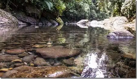 Hitoy Cerere Biologisches Reservat Flussbett eines der vielen